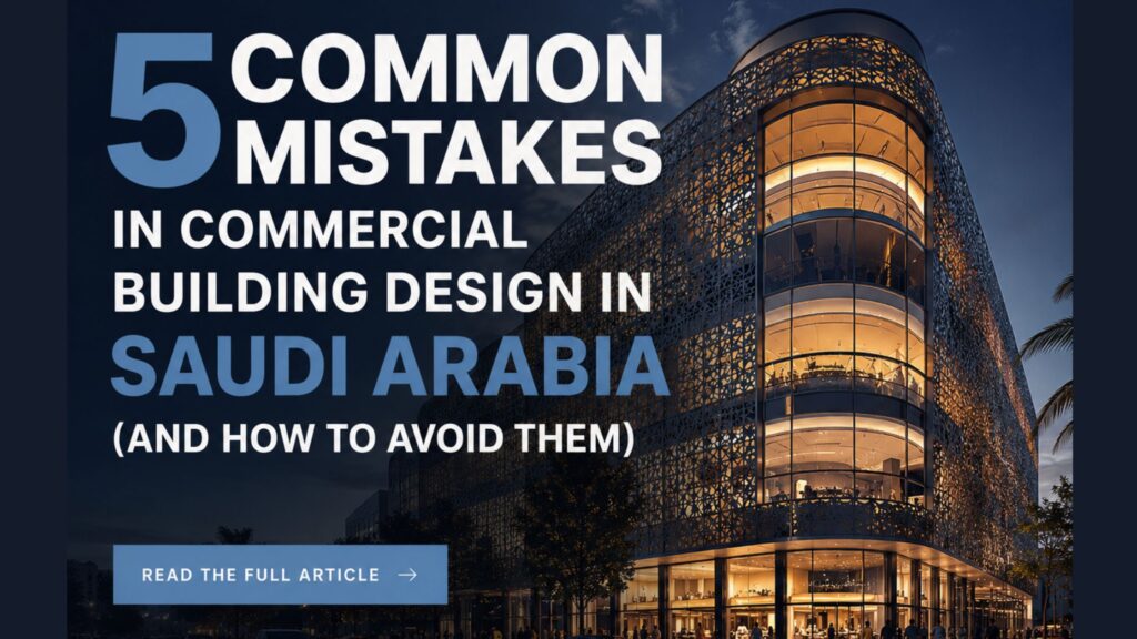 5 Common Mistakes in Commercial Building Design in Saudi Arabia (And How to Avoid Them) (1)